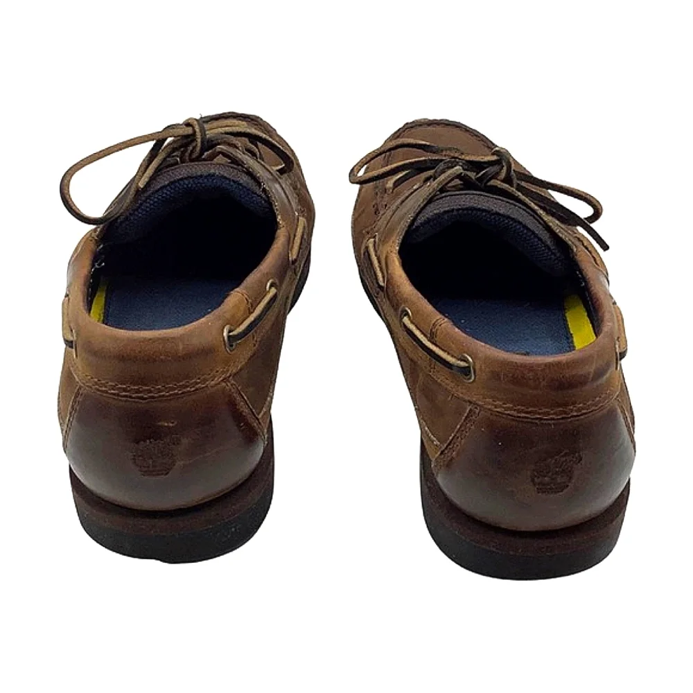Timberland 71024 Brown Leather Loafer Boat Shoe, Size 9